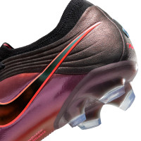 Nike Tiempo Maestro Elite LV8 Gras Voetbalschoenen (FG) Zwart Oranje Paars