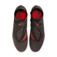 Nike Phantom 6 High Elite LV8 Gras Voetbalschoenen (FG) Donkergrijs Oranje Multicolor