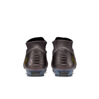Nike Phantom 6 High Elite LV8 Gras Voetbalschoenen (FG) Donkergrijs Oranje Multicolor