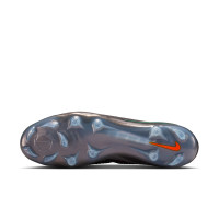 Nike Phantom 6 High Elite LV8 Gras Voetbalschoenen (FG) Donkergrijs Oranje Multicolor