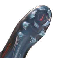 Nike Phantom 6 High Elite LV8 Grass Football Boots (FG) Dark Grey Orange Multicolor