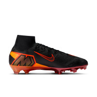 Nike Zoom Mercurial Superfly 10 LV8 Elite Gras Football Boots (FG) Black Orange Multicolor