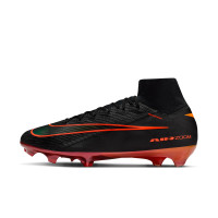 Nike Zoom Mercurial Superfly 10 LV8 Elite Gras Football Boots (FG) Black Orange Multicolor