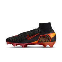 Nike Zoom Mercurial Superfly 10 LV8 Elite Gras Football Boots (FG) Black Orange Multicolor
