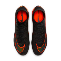 Nike Zoom Mercurial Superfly 10 LV8 Elite Gras Football Boots (FG) Black Orange Multicolor