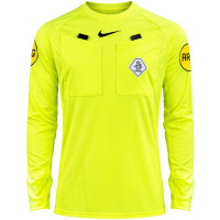 Nike KNVB Scheidsrechtersshirt 2026-2028 Lange Mouwen Neongeel Zwart