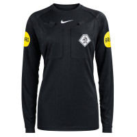Nike KNVB Scheidsrechtersshirt 2026-2028 Lange Mouwen Dames Zwart Wit