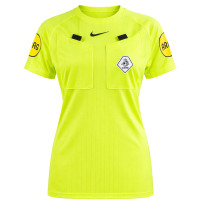 Nike KNVB Scheidsrechtersshirt 2026-2028 Dames Neongeel Zwart