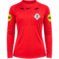 Nike KNVB Referee Kit 2026-2028 Long Sleeve Women Bright Red Black