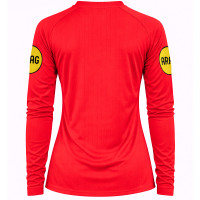 Nike KNVB Referee Kit 2026-2028 Long Sleeve Women Bright Red Black