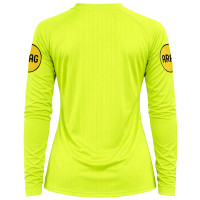 Nike KNVB Scheidsrechterstenue 2026-2028 Lange Mouwen Dames Neon Geel Zwart