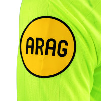 Nike KNVB Scheidsrechtersshirt 2026-2028 Lange Mouwen Dames Neongeel Zwart
