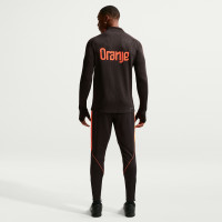Nike Nederlands Elftal Strike Elite Trainingspak 1/4-Zip 2026-2028 Zwart Feloranje