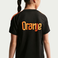 Nike Dutch Team Strike Training Shirt 2026-2028 Kids Black Bright Orange