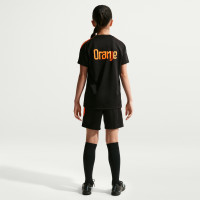 Nike Nederlands Elftal Strike Trainingsbroekje 2026-2028 Kids Zwart Feloranje