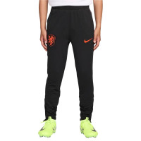 Nike Nederlands Elftal Strike Trainingspak 1/4-Zip 2026-2028 Kids Zwart Feloranje