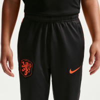 Nike Nederlands Elftal Strike Trainingspak 1/4-Zip 2026-2028 Kids Zwart Feloranje