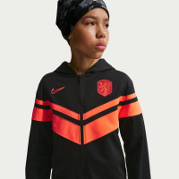 Nike Nederland Trainingspak Full-Zip 2026-2028 Kids Zwart Feloranje