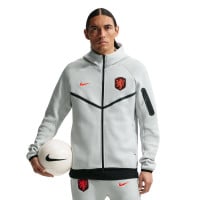 Nike Netherlands Tech Fleece Tracksuit 2026-2028 Light Grey Black Orange
