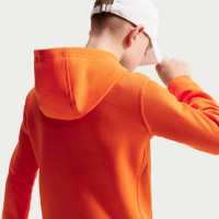 Nike Netherlands Club Sportswear Hoodie 2026-2028 Kids Bright Orange Black