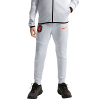 Nike Netherlands Tech Fleece Tracksuit 2026-2028 Kids Light Grey Black Orange