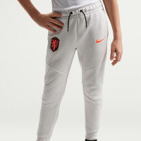 Nike Netherlands Tech Fleece Sweat Pants 2026-2028 Kids Light Grey Black Orange