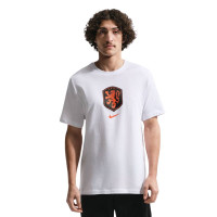 Nike Netherlands Crest T-Shirt 2026-2028 White Bright Orange Black