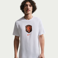 Nike Netherlands Crest T-Shirt 2026-2028 White Bright Orange Black