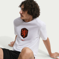 Nike Netherlands Crest T-Shirt 2026-2028 White Bright Orange Black