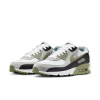 Nike Sneakers Air Max 90 White Black Olive Green Light Grey