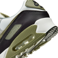 Nike Sneakers Air Max 90 White Black Olive Green Light Grey