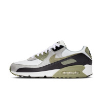 Nike Sneakers Air Max 90 White Black Olive Green Light Grey