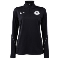 Nike KNVB Scheidsrechters Trainingstrui 1/4-Zip 2026-2028 Dames Zwart Wit