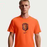 Nike Netherlands Crest T-Shirt 2026-2028 Bright Orange Black