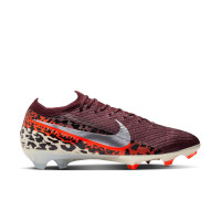Nike Zoom Mercurial Elite Vapor 16 Gras Voetbalschoenen (FG) Bordeauxrood Zilver Oranje
