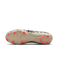 Nike Zoom Mercurial Academy Vapor 16 Gras / Kunstgras Voetbalschoenen (MG) Bordeauxrood Zilver Oranje