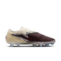Nike Phantom 6 Elite Low Gras Football Boots (FG) Off White Burgundy Red