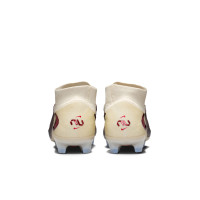 Nike Phantom 6 Elite High Gras Voetbalschoenen (FG) Gebroken Wit Bordeauxrood Rood