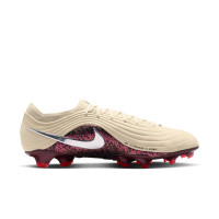 Nike Tiempo Elite Maestro Gras Voetbalschoenen (FG) Gebroken Wit Bordeauxrood Zilver