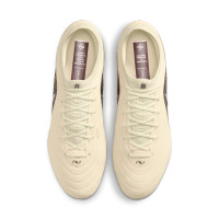 Nike Tiempo Elite Maestro Gras Voetbalschoenen (FG) Gebroken Wit Bordeauxrood Zilver