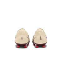 Nike Tiempo Elite Maestro Gras Voetbalschoenen (FG) Gebroken Wit Bordeauxrood Zilver