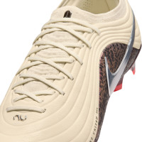 Nike Tiempo Elite Maestro Gras Voetbalschoenen (FG) Gebroken Wit Bordeauxrood Zilver