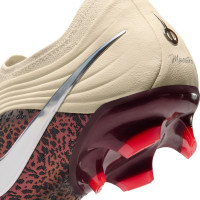 Nike Tiempo Elite Maestro Gras Voetbalschoenen (FG) Gebroken Wit Bordeauxrood Zilver