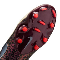 Nike Tiempo Elite Maestro Gras Football Boots (FG) Off White Burgundy Silver