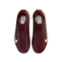 Nike Zoom Mercurial Academy Superfly 10 Grass/Artificial Grass Football Boots (MG) Kids Burgundy Silver Orange