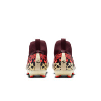 Nike Zoom Mercurial Academy Superfly 10 Grass/Artificial Grass Football Boots (MG) Kids Burgundy Silver Orange