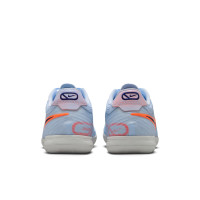 Nike Tiempo Reactgato (IN) Indoor Football Boots Light Blue Dark Blue Bright Orange