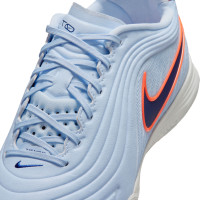 Nike Tiempo Reactgato (IN) Indoor Football Boots Light Blue Dark Blue Bright Orange