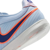 Nike Tiempo Reactgato (IN) Indoor Football Boots Light Blue Dark Blue Bright Orange