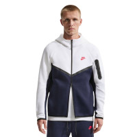 Nike Sportswear Tech Fleece Sportswear Trainingspak Wit Donkerblauw Rood